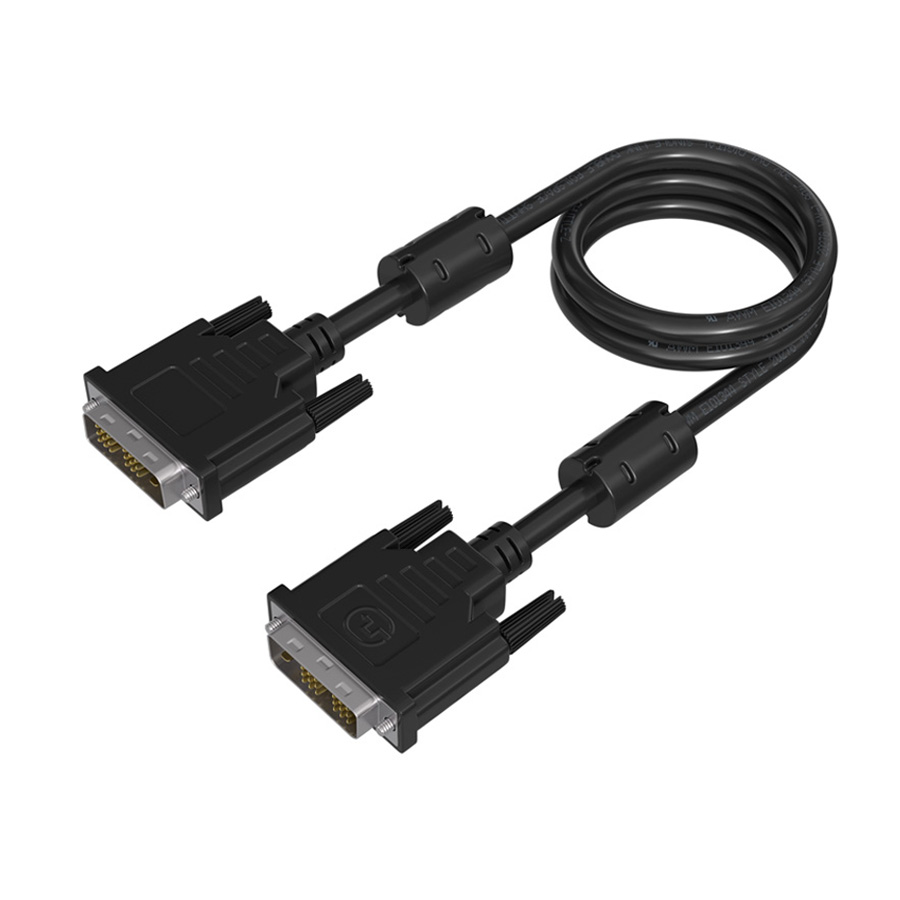 MSL磁环抑制DVI19M-19M铁壳镀金信号转换线高清视频线